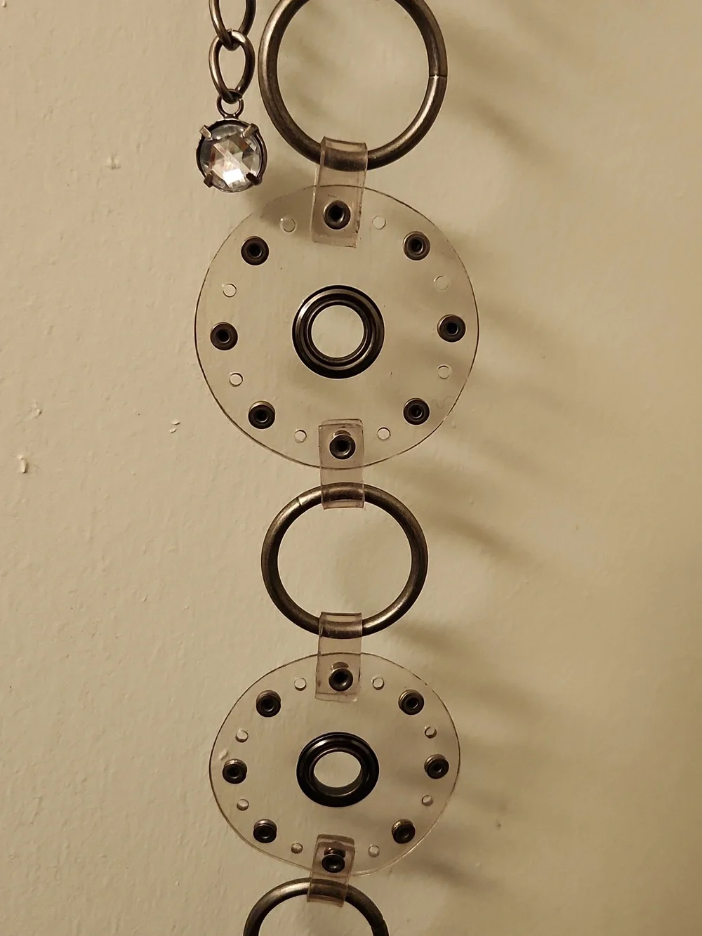 y2k clear belts with metal details